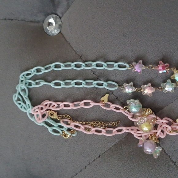 Hot topic Kirby choker necklace set of 2 - Picture 3 of 3